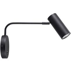 Zuma Line Tubo applique murale 1x50 W noir 20034-BK-N