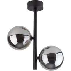 TK Lighting Estera plafonnier 2x6 W noir-fumé 6706