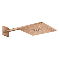 Grohe Rainshower douche à effet de pluie avec bras 31x31 cm carrée Brushed Warm Sunset 26479DL0