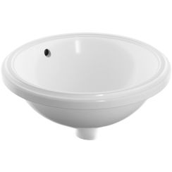 Geberit Variform lavabo 33x33 cm ronde sous plan blanc 500.745.01.2