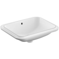 Geberit Variform lavabo 45x35 cm rectangulaire sous plan blanc 500.761.01.2