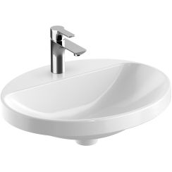 Geberit Variform lavabo 55x45 cm ovale encastrée blanc 500.723.00.2