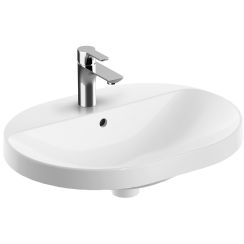 Geberit Variform lavabo 60x45 cm ovale encastrée blanc 500.732.00.2