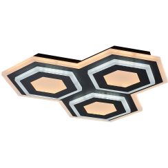 Rabalux Bitsi plafonnier 1x72 W noir-jaune 71115
