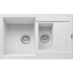 Franke Maris évier en granit 78x50 cm blanc 114.0675.990