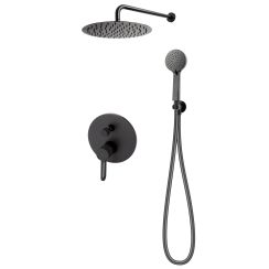 FDesign Zaffiro ensemble de douche encastré oui noir FD1-ZFR-7PSET1-22