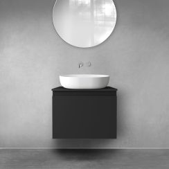 Set armoire Oltens Vernal 60013300, plan de travail suspendu Oltens Vernal 63004300