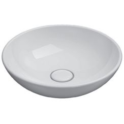 Globo Free lavabo 40x40 cm ronde à poser blanc LAT41BI