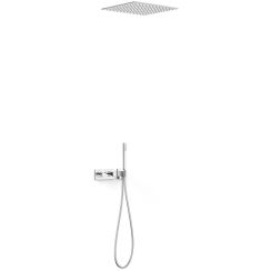 Tres B-System ensemble de douche encastré avec thermostat oui chrome 30725206