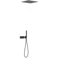 Tres B-System ensemble de douche encastré avec thermostat oui noir 30725206NM