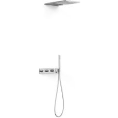 Tres B-System ensemble de douche encastré avec thermostat oui chrome 30725305