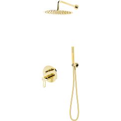 FDesign Zaffiro ensemble de douche encastré doré FD1-ZFR-7PSET1-55