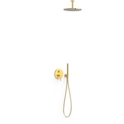 Tres Study Exclusive ensemble de douche encastré oui doré 26228003OR