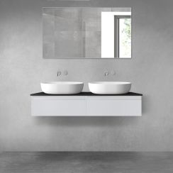 Set armoire Oltens Vernal 60009700, plan de travail suspendu Oltens Vernal 63007300