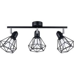 Sollux Lighting Artemis plafonnier 3x40 W noir SL.1107