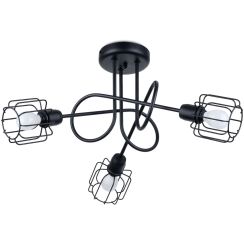 Sollux Lighting Beluci plafonnier 3x40 W noir SL.1118