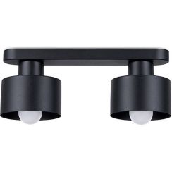 Sollux Lighting Savara plafonnier 2x60 W noir SL.1130
