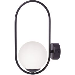 Kaja Parva applique murale 1x40 W blanc-noir K-5105