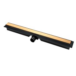 FDesign Kleome évacuation linéaire 60 cm noir-doré FD74036055