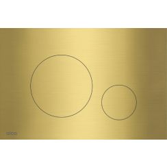 Alca Flat bouton de chasse d'eau pour WC doré TURN-BRASS