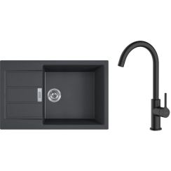 Set évier Tectonite Franke Sirius 2.0 143.0618.577, mitigeur de cuisine Oltens Skafta 35206300