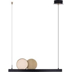 MaxLight Momo lampe suspendue 1x35 W noir-doré P0487