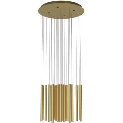 MaxLight Organic lampe suspendue x3 W doré P0476D