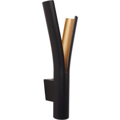 MaxLight Ramo applique murale 2x5 W noir-doré W0324