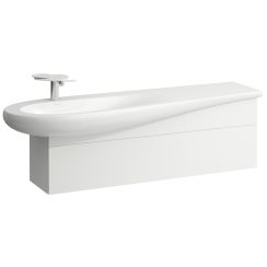Laufen Il Bagno Alessi szafka 135 cm podumywalkowa wisząca lewa biały mat H4304510972601