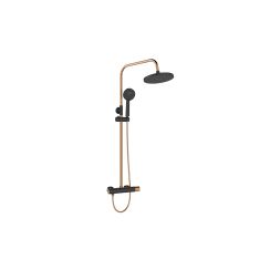 Invena Moonlight ensemble de douche mural noir-doré AU77014