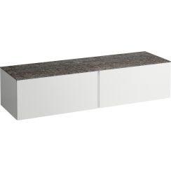 Laufen Il Bagno Alessi meuble avec plan de travail 160x50x37 cm sous-lavabo suspendu blanc H4323300972601