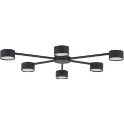 TK Lighting Avia Black plafonnier 6x10 W noir 4692