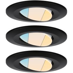 Paulmann Calla spot encastré 3x5 W noir 93096