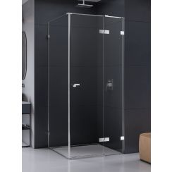 New Trendy Eventa cabine de douche 110x110 cm carrée chrome brillant/verre transparent EXK-4520