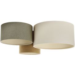 BPS Koncept Boho Ellegant plafonnier 3x60 W vert-marron-beige 080-069
