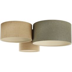 BPS Koncept Boho Ellegant plafonnier 3x60 W vert-marron 080-081