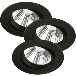 Nordlux Fremont spot encastré 3x4.5 W noir 47580103