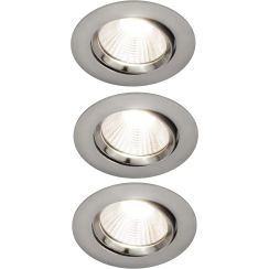 Nordlux Fremont spot encastré 3x4.5 W acier 2310056032
