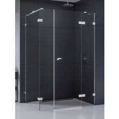 New Trendy Eventa kabina prysznicowa 130x80 cm prostokątna prawa chrom/szkło przezroczyste EXK-4556