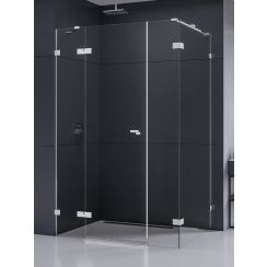 New Trendy Eventa cabine de douche 110x90 cm rectangulaire chrome brillant/verre transparent EXK-4559