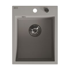 Laveo Monchichi évier en granit 50x39 cm gris/graphite/onyx SBO510Y