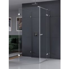 New Trendy Eventa cabine de douche 80x80 cm carrée chrome brillant/verre transparent EXK-4596
