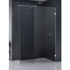 New Trendy Eventa kabina prysznicowa walk-in 130x80 cm chrom połysk/szkło przezroczyste EXK-4650