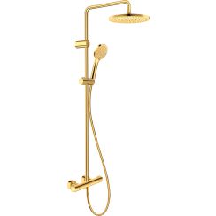 Duravit Shower Systems ensemble de douche mural avec thermostat doré TH4282008034
