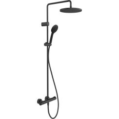 Duravit Shower Systems ensemble de douche mural avec thermostat noir TH4282008046