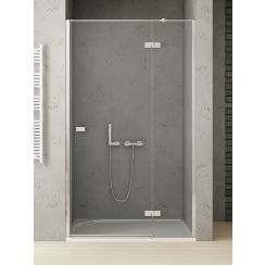New Trendy Reflexa porte de douche 90 cm à ouverture basculante chrome brillant/verre transparent EXK-5060