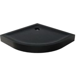 New Trendy Mild Stone receveur de douche semi-circulaire 90x90 cm noir B-0559