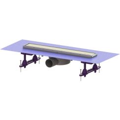 Kessel Linearis Compact drain de douche 55 cm acier 45600.61FM