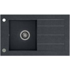 Quadron Will évier graniteq 77.2x46 cm noir HCQW7846CZK