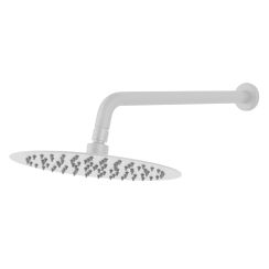 FDesign Inula douche à effet de pluie avec bras 25x25 cm circulaitre blanc FD8-513-33